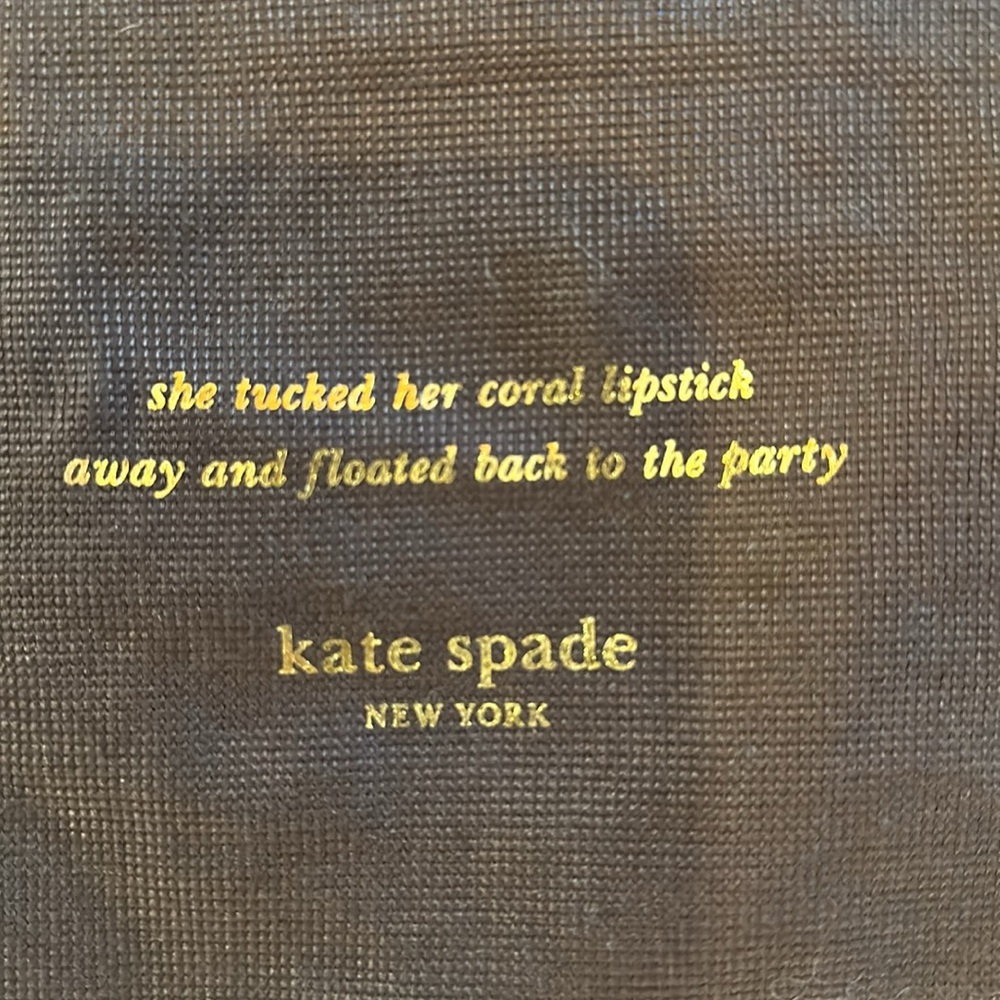 NWT Kate Spade Ella Tote Pebbled Black Bold Logo Original Packaging Keep or Gift - Picture 2 of 8